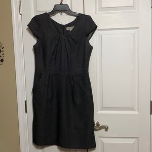 Black dress with white dots